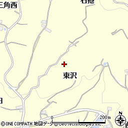 福島県福島市飯坂町湯野東沢2周辺の地図
