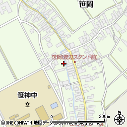 新潟県阿賀野市笹岡203周辺の地図