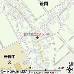 笹岡(渡辺スタンド前)周辺の地図