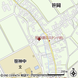 新潟県阿賀野市笹岡202周辺の地図