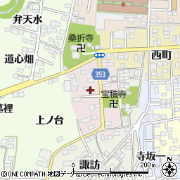 福島県伊達郡桑折町新町周辺の地図