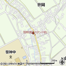 新潟県阿賀野市笹岡338周辺の地図