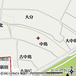 福島県桑折町（伊達郡）伊達崎（中島）周辺の地図