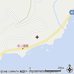 新潟県佐渡市杉野浦23周辺の地図