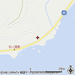 新潟県佐渡市杉野浦18周辺の地図
