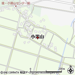 新潟県阿賀野市小栗山周辺の地図