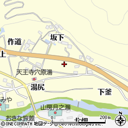 福島県福島市飯坂町湯野刎渡堂周辺の地図