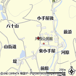 福島県福島市飯坂町湯野西小手屋9周辺の地図