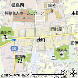 福島県伊達郡桑折町西町51-6周辺の地図