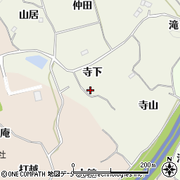 福島県伊達郡桑折町平沢寺下28周辺の地図