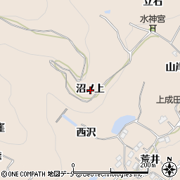 福島県伊達郡桑折町成田沼ノ上周辺の地図