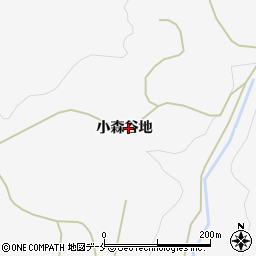 福島県福島市飯坂町小森谷地周辺の地図