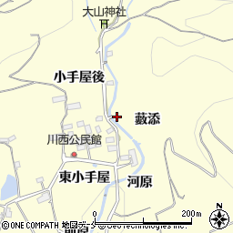 福島県福島市飯坂町湯野藪添周辺の地図