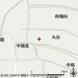 福島県伊達郡桑折町伊達崎大分周辺の地図