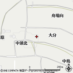 福島県桑折町（伊達郡）伊達崎（大分）周辺の地図