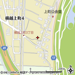 新潟県新潟市江南区横越上町3丁目周辺の地図