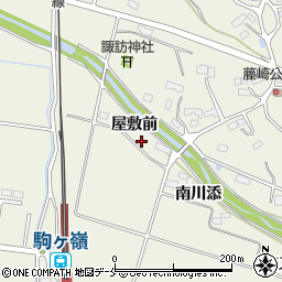 福島県相馬郡新地町駒ケ嶺屋敷前周辺の地図