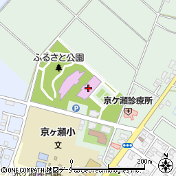 京ヶ瀬屋内運動場周辺の地図