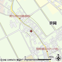 新潟県阿賀野市笹岡356周辺の地図