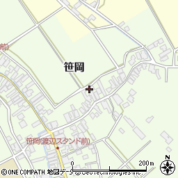 新潟県阿賀野市笹岡1043周辺の地図
