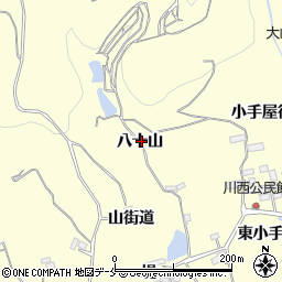 福島県福島市飯坂町湯野（八十山）周辺の地図