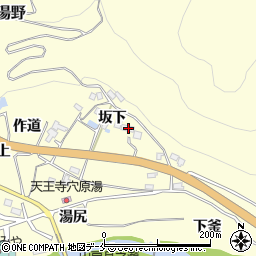 福島県福島市飯坂町湯野坂下21周辺の地図