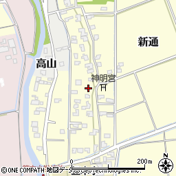 新潟市仲才公民館周辺の地図