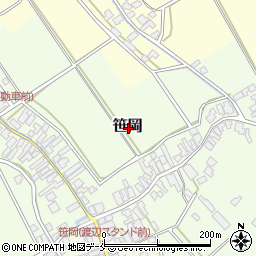 新潟県阿賀野市笹岡周辺の地図