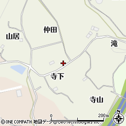 福島県伊達郡桑折町平沢寺下38周辺の地図