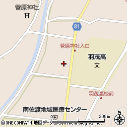ホームセンタームサシ羽茂店周辺の地図