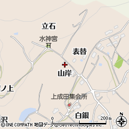 福島県伊達郡桑折町成田山岸38周辺の地図