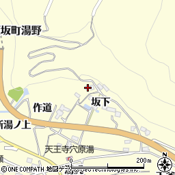 福島県福島市飯坂町湯野坂下9周辺の地図