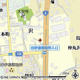 福島県伊達郡桑折町舘周辺の地図