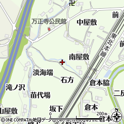 福島県伊達郡桑折町万正寺石方11周辺の地図