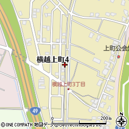 新潟県新潟市江南区横越上町4丁目6周辺の地図