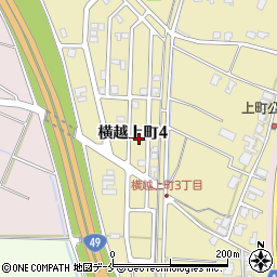 新潟県新潟市江南区横越上町4丁目7周辺の地図