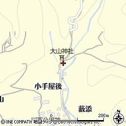 福島県福島市飯坂町湯野一口坂周辺の地図
