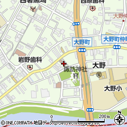 大野町コミュニティセンター周辺の地図