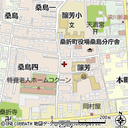 福島県伊達郡桑折町桑島三34周辺の地図