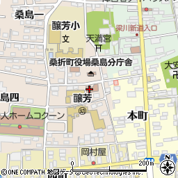 桑折町　老人クラブ連合会周辺の地図