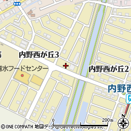 新潟県新潟市西区内野西が丘3丁目14周辺の地図