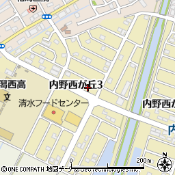 新潟県新潟市西区内野西が丘3丁目13-7周辺の地図