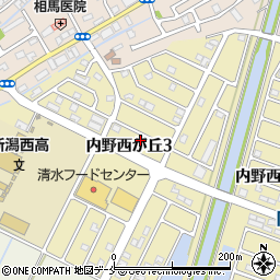 新潟県新潟市西区内野西が丘3丁目13-24周辺の地図