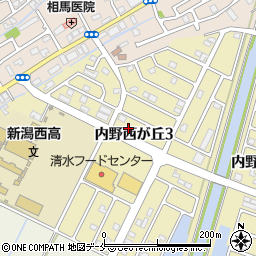 新潟県新潟市西区内野西が丘3丁目13-13周辺の地図