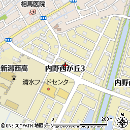 新潟県新潟市西区内野西が丘3丁目13-11周辺の地図