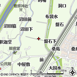福島県伊達郡桑折町万正寺周辺の地図