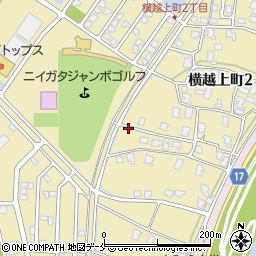 新潟県新潟市江南区横越上町周辺の地図