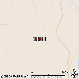 福島県福島市飯坂町中野（東横川）周辺の地図