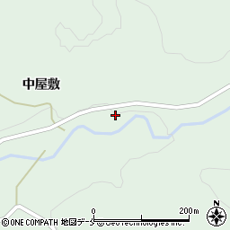 福島県伊達市梁川町白根七郎内周辺の地図