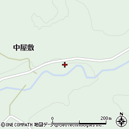 福島県伊達市梁川町白根（七郎内）周辺の地図